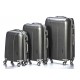 Yearz NEW CARAT ezüst cirmos négykerekű közepes bőrönd Y088-M