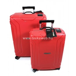 Touareg MATRIX négykerekű piros bőröndszett-2db  BD28-piros S,M,szett