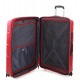 Roncato FLIGHT DLX piros négykerekes, bővíthető zippes nagy bőrönd R-3461