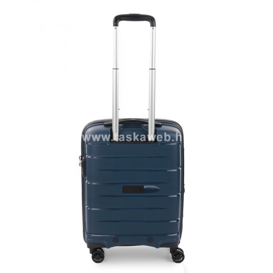 Roncato FLIGHT DLX kék négykerekes, bővíthető zippes kabinbőrönd R-3463