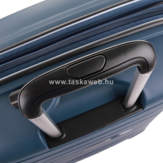 Roncato FLIGHT DLX kék, négykerekes, bővíthető zippes nagy bőrönd R-3461