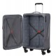 American Tourister SUMMERFUNK titánium szürke négykerekű bővíthető közepes bőrönd 124890-T491