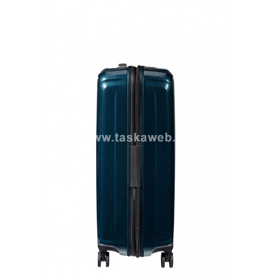 Samsonite NUON négykerekű bővíthető közepes bőrönd 69cm-éjkék metál 134400-9015