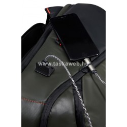 Samsonite ECODRIVER laptoptartós, tablettartós USB kimenetes khaki divathátizsák M 15,6" 140874-9199