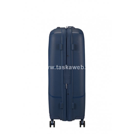 American Tourister STARVIBE négykerekű, tengerész kék, nagy bővíthető bőrönd 146372-1596