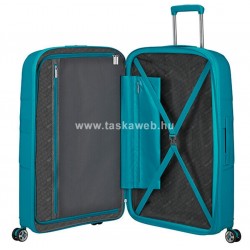 American Tourister STARVIBE négykerekű, türkiz zöld, nagy bővíthető bőrönd 146372-A029