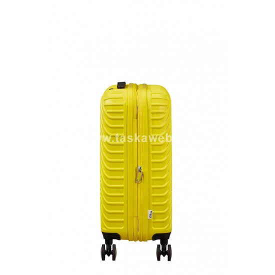 American Tourister MICKEY CLOUDS négykerekű sárga bővíthető kabinbőrönd 147087-A100