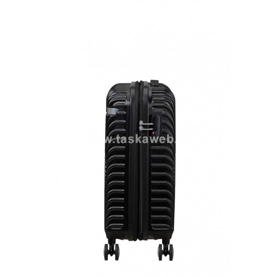 American Tourister MICKEY CLOUDS négykerekű fekete bővíthető kabinbőrönd 147087-A104