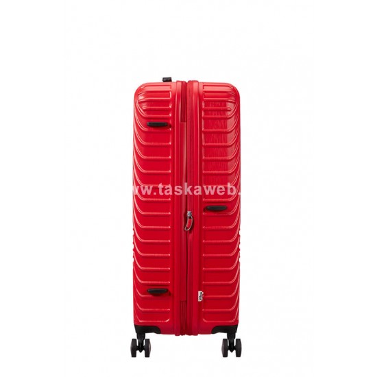 American Tourister MICKEY CLOUDS négykerekűpiros bővíthető nagy bőrönd 147089-A103