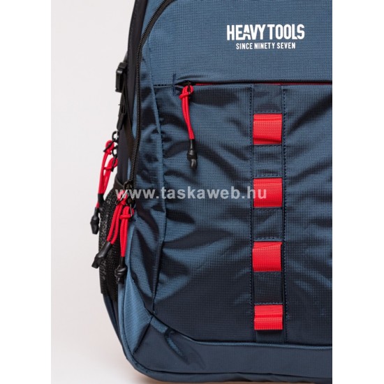 Heavy Tools 23 ELERD sötétkék-piros laptoptartós hátizsák 15,6"