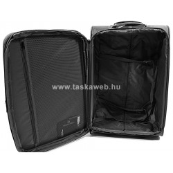 Touareg fekete színű közepes bővíthető bőrönd M  TG6494-M