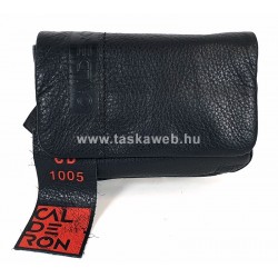 Calderón fekete, fedeles, övre fűzhető táska CD1005