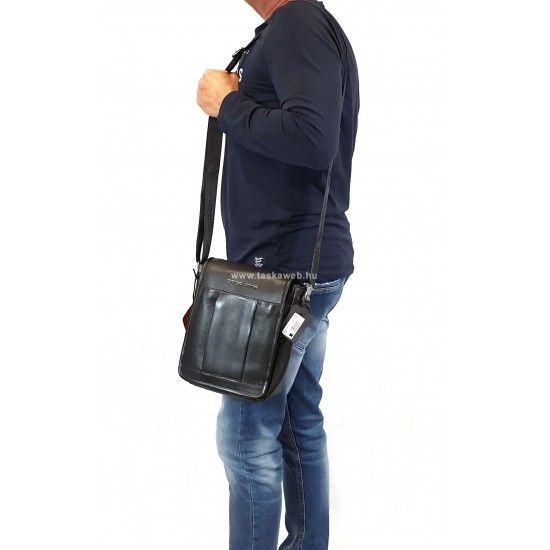 Giorgio Carelli fedeles fekete közepes férfi táska GC338600-002