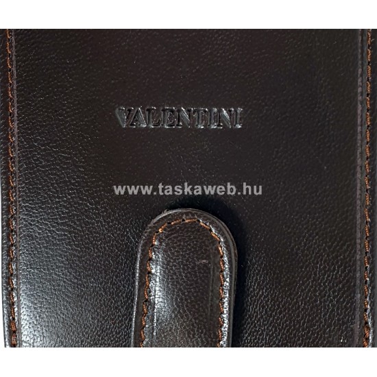 Valentini kisebb férfi patentos sötétbarna nappa bőr pénztárca 3061052