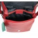Rialto piros, keskeny, fedeles, átvetős kis bőr táska RT5419NAE-05
