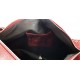 Piros-virág mintás nubuk elejű hátizsákká alakítható divattáska ALR221