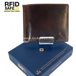 Samsonite  VEGGY RFID védett barna aprótartós, csapópántos dollár pénztárca 147781-1251
