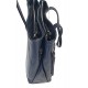 Rialto sötétkék, fém zippes két részes shopper divattáska RX431R-DO07