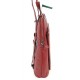 Rialto piros, fém zippes, rátét zsebes A/4-es váll és hátitáska RT1045-Q05