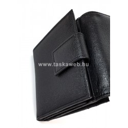 GIUDI kétoldalas fekete, arany szegélyes kis pénztárca 7323CRF-03