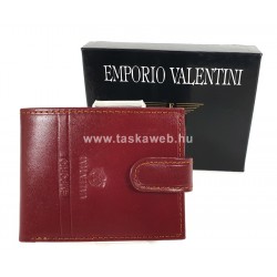 Valentini kisebb bordóbarna patentos bőr pénztárca 5631052