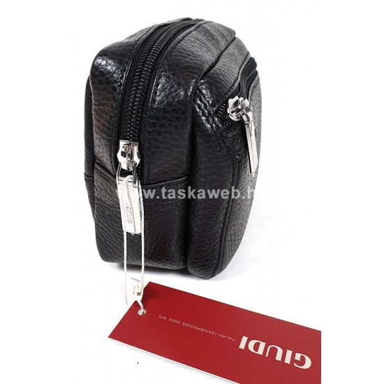 GIUDI fekete övre fűzhető táska G2998AE-03