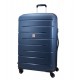 Roncato FLIGHT DLX kék négykerekes, bővíthető zippes közepes bőrönd R-3462