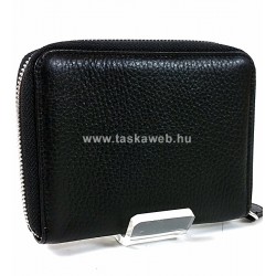 Giudi fekete színű, körzippes női pénztárca 7051AE-03