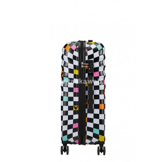 American Tourister WAVEBREAKER MICKEY CHECK négykerekű közepes bőrönd 85670-AQ80