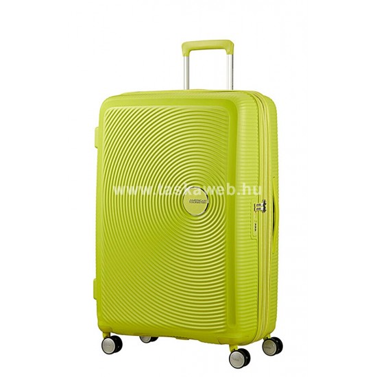American Tourister SOUNDBOX  bővíthető négykerekű lime színű közepes bőrönd 88473-6263