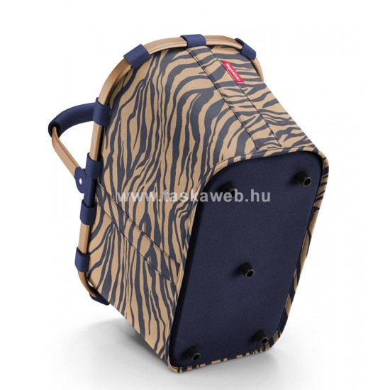 Reisenthel CARRYBAG ,barna -kék tigris mintás bevásárlókosár BK4114