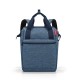Reisenthel ALLROUNDER R kék cirmos, 2in1 táska-hátizsák JR4027