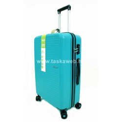 American Tourister SUMMER HIT négykerekű türkiz közepes bőrönd 139234-1879