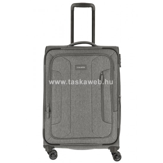 Travelite BOJA 2 db-os, bővíthető közepes bőrönd és utazótáska szett -szürke