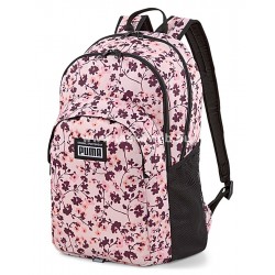 PUMA 22 Academy rózsaszín-virág mintás laptoptartós hátizsák P077301-18