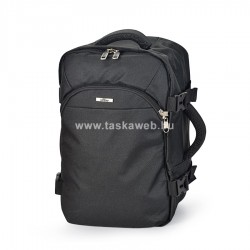 BONTOUR fekete,kézipoggyász méretű utazó hátizsák BO2115