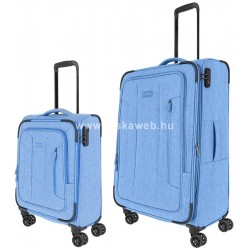 Travelite BOJA 2 db-os, négykerekű bőrönd szett S+L-kék