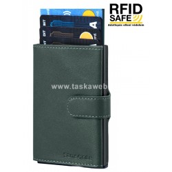 Samsonite  ALU FIT sötétzöld RFID védett pénztárca, kártyatartó 133890-9199