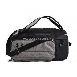 Under Armour Contain Duo SM, kis hátizsákká alakítható sporttáska-Mákos szürke, fekete.-arany UA1381920-025