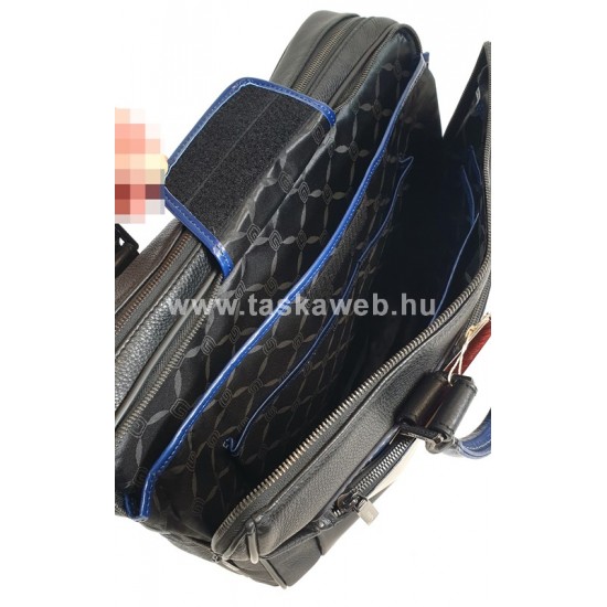 Giudi fekete-kék, két részes, zsebes, laptoptartós aktatáska G10445TAECOL-U4