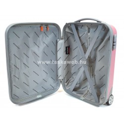 KROKOMANDER kétkerekű, rózsaszín kabinbőrönd KR1002
