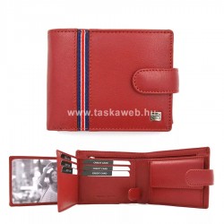 Choice nagy, tricolor szalagos patentos pénztárca-piros 527797