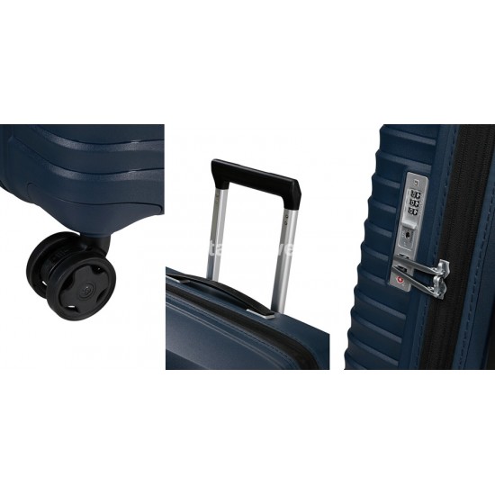 Samsonite UPSCAPE négykerekű bővíthető közepes bőrönd 68cm 143109