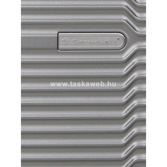 SNOWBALL keskeny bordás 3 részes ezüstszürke  bőröndszett SB20603 ezüst 3db