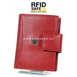BLACKLINE íves betétes, RF védett, piros, álló női pénz és irattárca W8118-5
