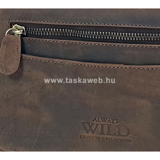 Wild zsíros bőr, zippes autós táska 95002